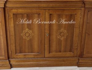 CR66 Sideboard Solid Walnut Central Part Recessed 180 Cm 09